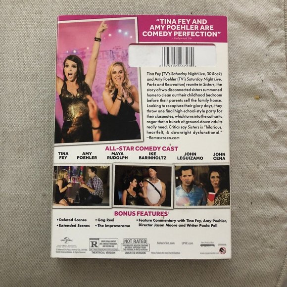 Sisters DVD Tina Fey Amy Poehler John Cena Maya Rudolph - Picture 4 of 4